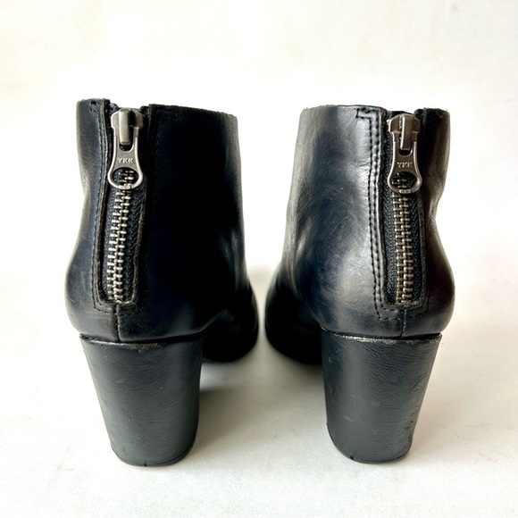 Korks Kork-Ease Gemini V Black Leather Ankle Boots Booties Size 6 - Picture 8 of 10